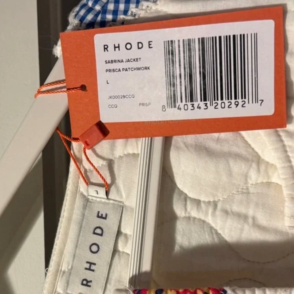 NWT Rhode Sabrina Jacket prisca patchwork NWT - image 3
